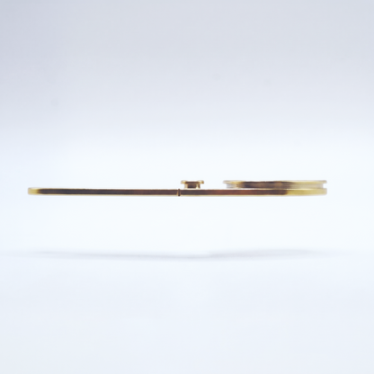 Reusable Dental Floss Holder, Gold TiN Coated Stainless Steel