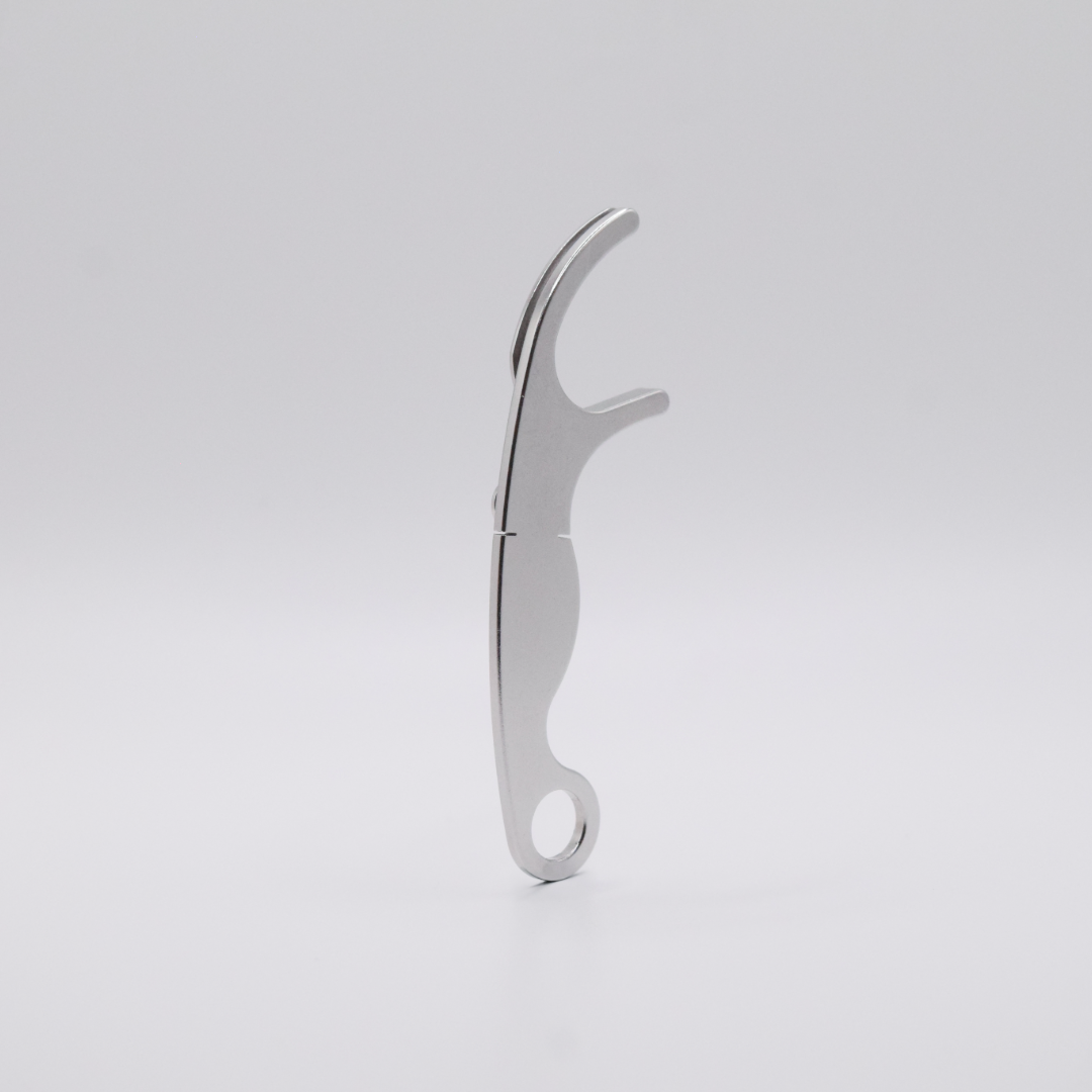 Reusable Dental Floss Holder, Stainless Steel