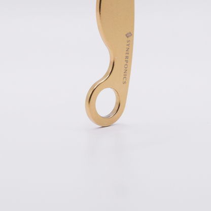 Reusable Dental Floss Holder, Gold TiN Coated Stainless Steel
